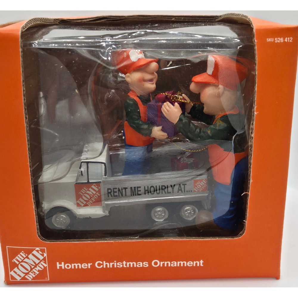The Home Depot Homer Christmas Ornament‎ Rental Truck SKU 526 412 Original Box